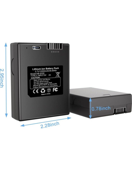 Batería Recargable 10500mAh REACELL S330 para Cerradura eufy