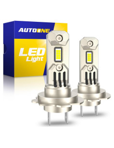 Bombillas LED H7 AUTOONE 400% Más Brillantes 6000K - Paquete de 2