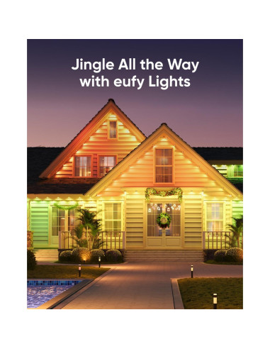 Luces Exteriores eufy E22 30.48m 60 LEDs RGBWW IP67