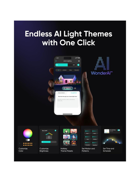 Luces Exteriores eufy E22 30.48m 60 LEDs RGBWW IP67