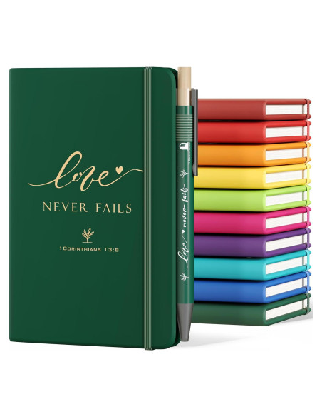 10 Cuadernos de Oración Cristiana Ctsotmybs A6 con Bolígrafos