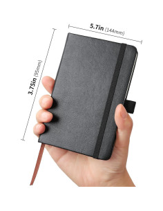 Paquete de 3 Cuadernos de Bolsillo ZUIMER Negro 7.6x12.7cm 2