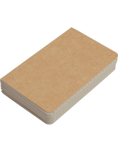 Cuaderno de bolsillo TWONE, 6 mini cuadernos 8.9x14 cm rayados