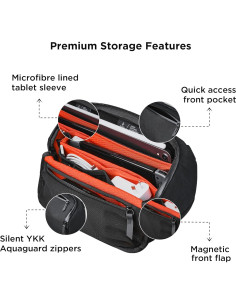 ALPAKA Vertex Pouch Sling EDC Organizador Impermeable Negro 2