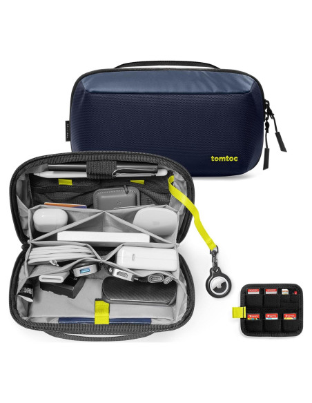 Bolsa Organizadora Electrónica tomtoc M Azul Marino 26x15cm