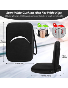 Asientos de Estadio Plegables HEYUEDAJK con Respaldo y Cojín 2