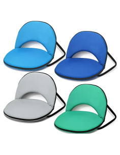 Asientos de Estadio Plegables Maitys 4 Pcs con Respaldo 29.5x21.7cm