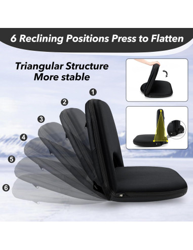 Asientos de Estadio Plegables HEYUEDAJK con Respaldo y Cojín