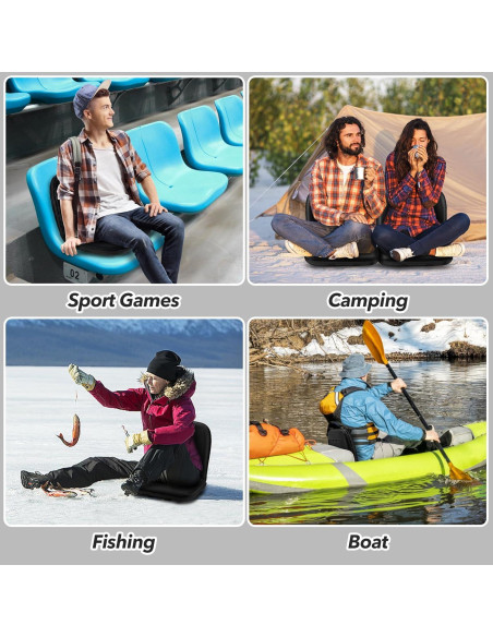 Asientos de Estadio Plegables HEYUEDAJK con Respaldo y Cojín