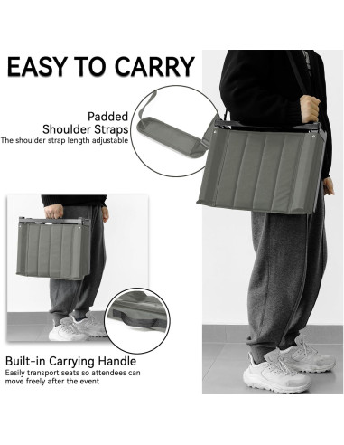 Asiento de Estadio Plegable SamitValt con Respaldo y Portavasos