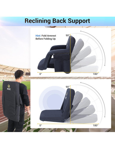 Asiento de Estadio Nice C Plegable 5 Posiciones Reclinables