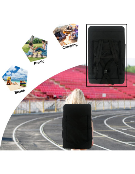 Silla de Gradas Portátil JUICYRAUL JU-MASSAGE con Calefacción y Masaje