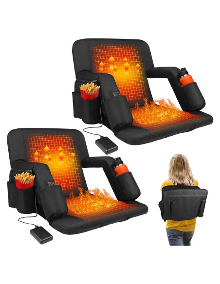 Asientos de Estadio Calentados Moteoza 50.8 cm con Soporte