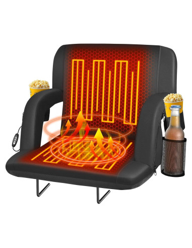 Asiento de Estadio Calentado Seeutek Doble Plegable 53 cm