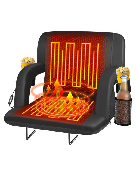 Asiento de Estadio Calentado Seeutek Doble Plegable 53 cm