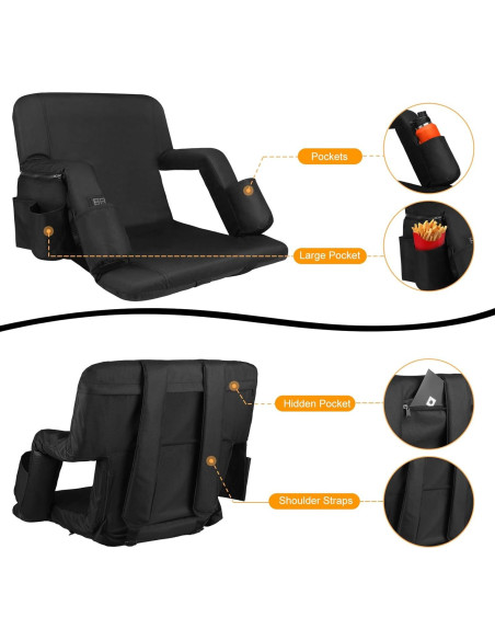 Asientos de Estadio Calentados Moteoza 50.8 cm con Soporte