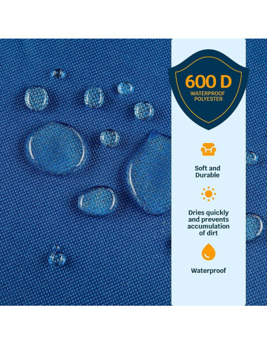 Asiento de Graderío Plegable Alpcour Azul Real - Acolchado y Portátil