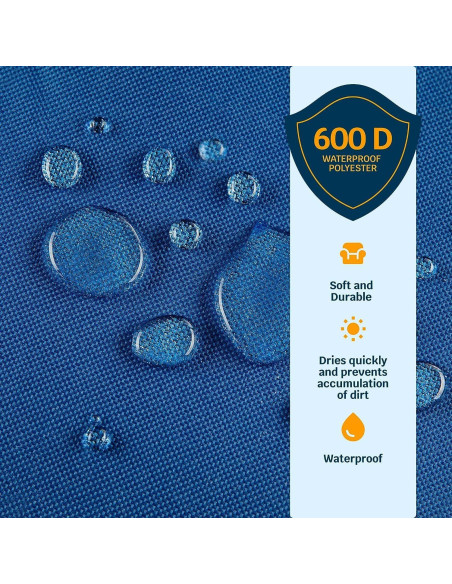 Asiento de Graderío Plegable Alpcour Azul Real - Acolchado y Portátil