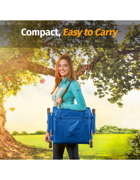 Asiento de Graderío Plegable Alpcour Azul Real - Acolchado y Portátil