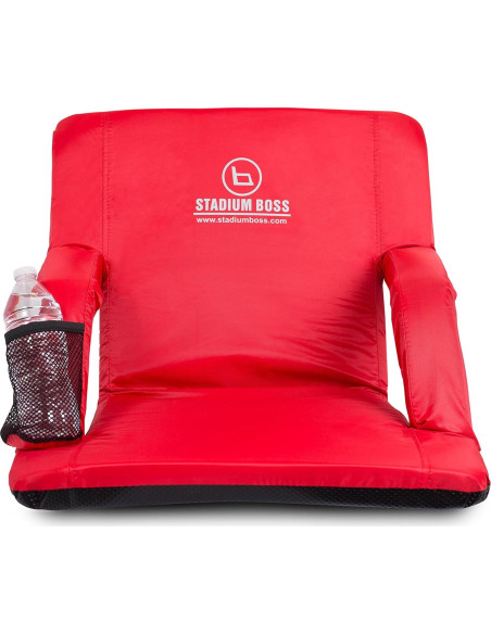Silla de Estadio Acolchada Stadium Boss Roja - 6 Posiciones Reclinables