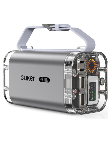 Banco de Energía 40000mAh Euker 100W Cargador Portátil IP67