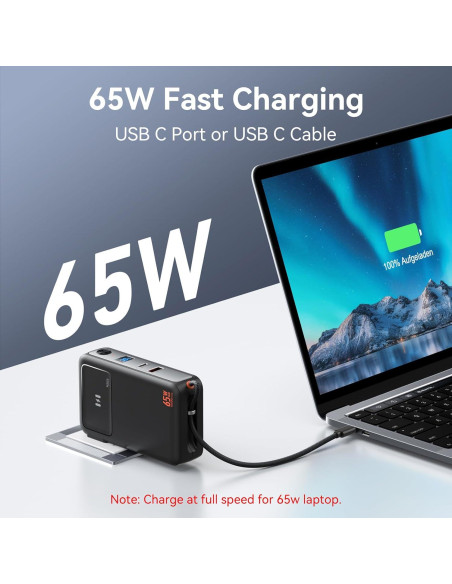 Banco de Energía 10,000mAh C-Smartlink con Enchufe AC 65W