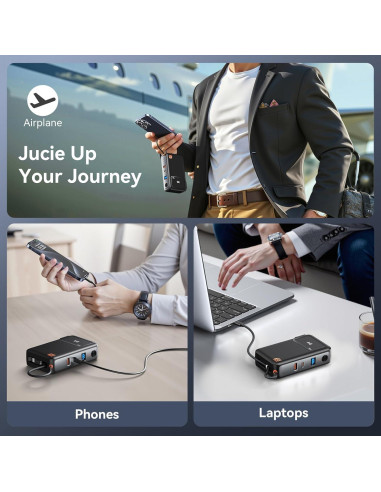 Banco de Energía 10,000mAh C-Smartlink con Enchufe AC 65W