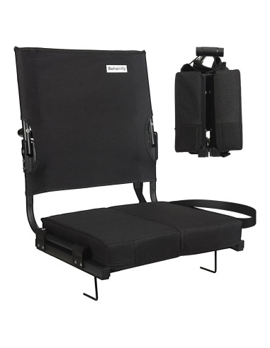 Silla de Estadio Plegable Behairity con Respaldo Alto y Acolchado
