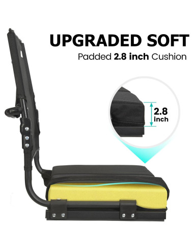 Silla de Estadio Plegable Behairity con Respaldo Alto y Acolchado