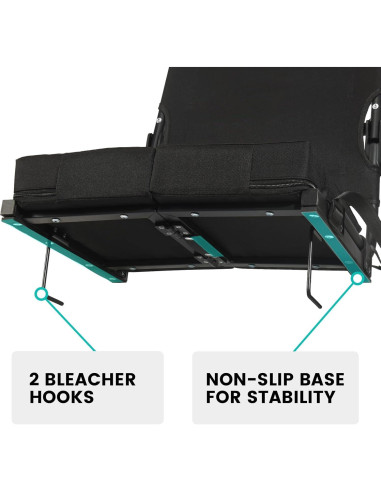 Silla de Estadio Plegable Behairity con Respaldo Alto y Acolchado