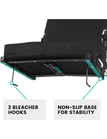 Silla de Estadio Plegable Behairity con Respaldo Alto y Acolchado