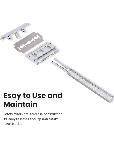 Maquinilla de Afeitar Doble Filo Keropy TR84-MS con 10 Cuchillas