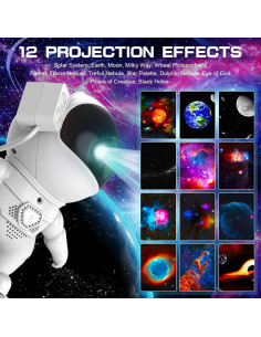 Proyector Galáctico Elec3 BL-HJ07 Luz Nocturna 12 Modos 2