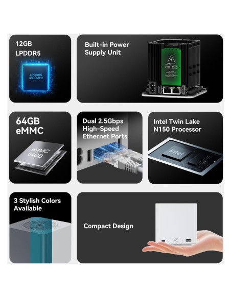 Mini PC Beelink ME N150, 12GB RAM, 2TB SSD, 4K Mini PC Beelink ME N150, 12GB RAM, 2TB SSD, 4K