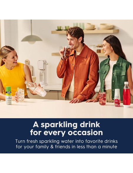 SodaStream Terra - Máquina de Agua Espumosa Negra - Kit Inicio