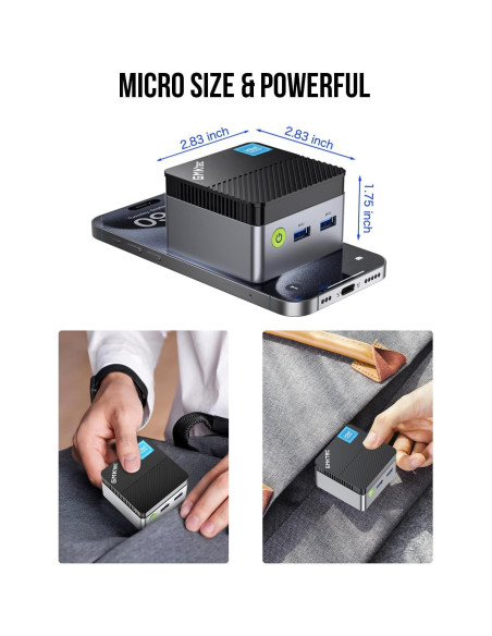 Mini PC GMKtec G5, Intel Alder Lake N97, 12GB RAM, 256GB SSD