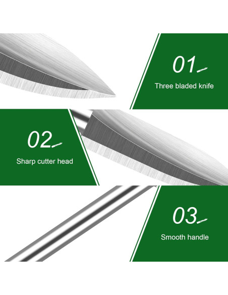 Juego de 6 Puntas de Tallado en Madera FFyeiiy 3mm HSS