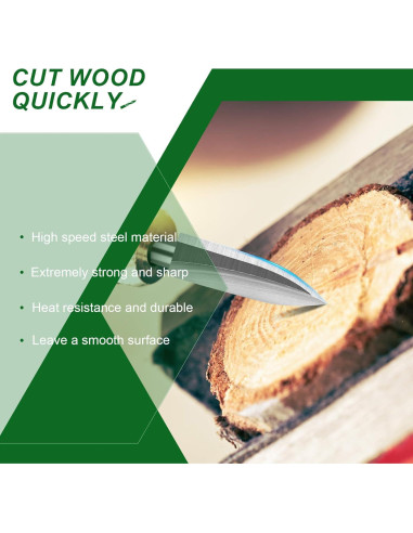 Juego de 6 Puntas de Tallado en Madera FFyeiiy 3mm HSS