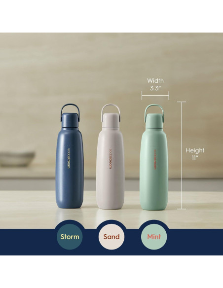 Botella SodaStream Fizz & Go Acero Inoxidable 0.9L Arena