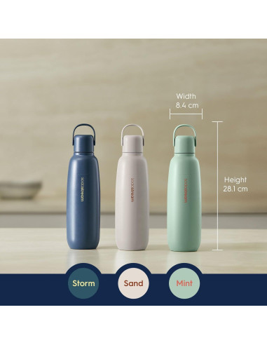 Botella SodaStream Fizz & Go Acero Inoxidable 0.9L Arena