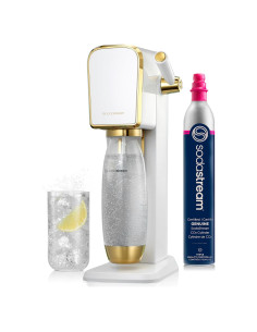 SodaStream Art Fabricante de Agua Espumosa Blanco/Dorado 60L