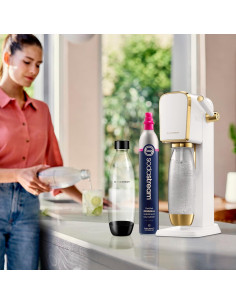 SodaStream Art Fabricante de Agua Espumosa Blanco/Dorado 60L 2
