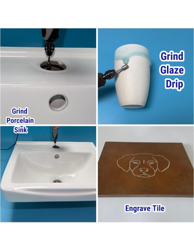 20 Puntas de Amolado de Diamante Sworker 46-grano 3mm