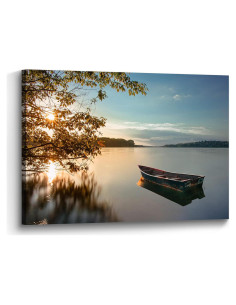 Pintura en Lienzo Lago al Atardecer 61x41 cm Decoración