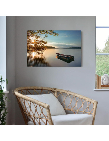 Pintura en Lienzo Lago al Atardecer 61x41 cm Decoración