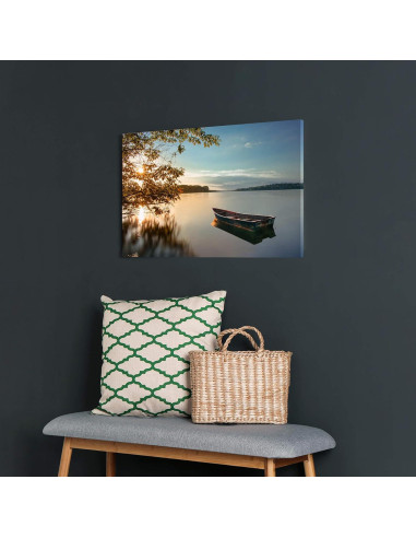 Pintura en Lienzo Lago al Atardecer 61x41 cm Decoración