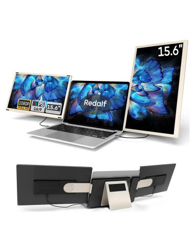 Extensor de Pantalla Triple Redalf 15.6" 1080P FHD para Laptop