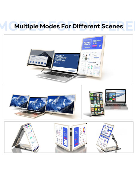 Extensor de Pantalla Triple Redalf 15.6" 1080P FHD para Laptop