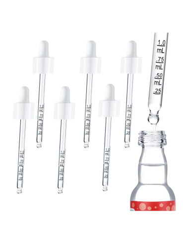 Pipetas de vidrio YHOLSDAS para SodaStream 6 piezas