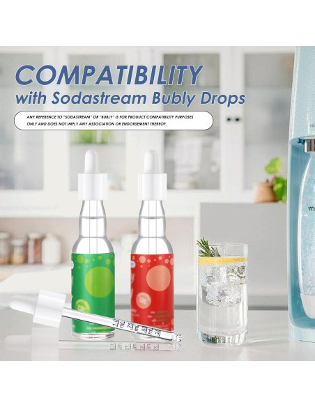 Pipetas de vidrio YHOLSDAS para SodaStream 6 piezas